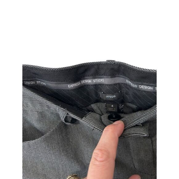 Express Editor Gray Wide Leg Office Professional Business Pants Size 4 - Picture 3 of 9